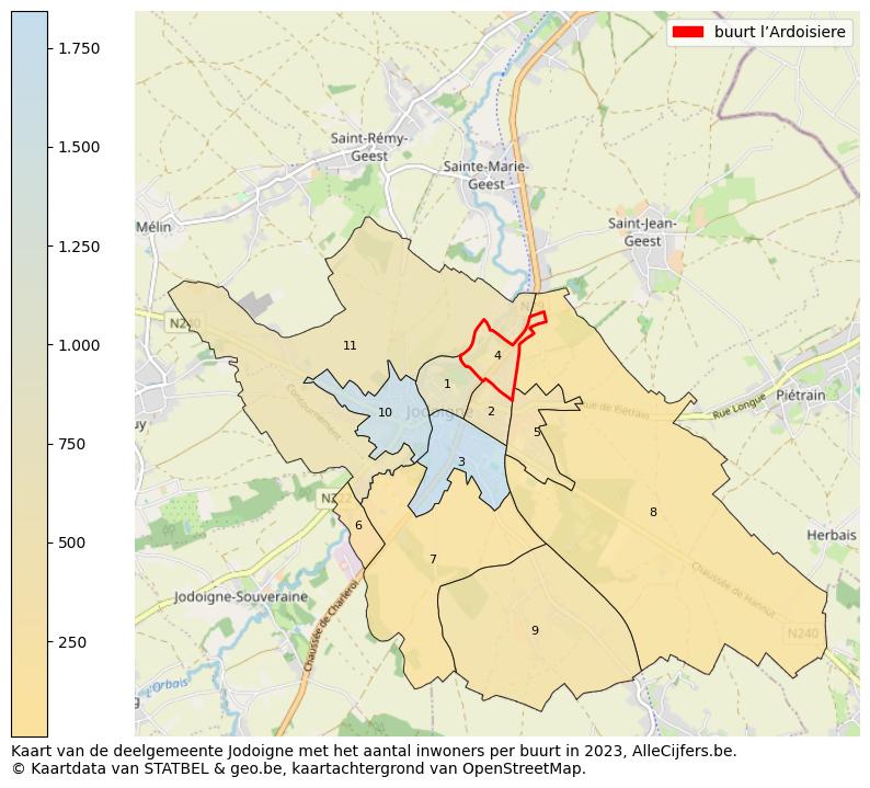 Aantal inwoners op de kaart van de buurt l’Ardoisiere: Op deze pagina vind je veel informatie over inwoners (zoals de verdeling naar leeftijdsgroepen, gezinssamenstelling, geslacht, autochtoon of Belgisch met een immigratie achtergrond,...), woningen (aantallen, types, prijs ontwikkeling, gebruik, type eigendom,...) en méér (autobezit, energieverbruik,...)  op basis van open data van STATBEL en diverse andere bronnen!