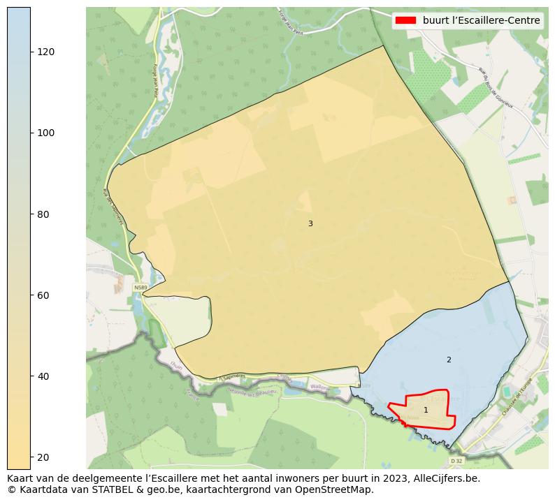 Aantal inwoners op de kaart van de buurt l’Escaillere-Centre: Op deze pagina vind je veel informatie over inwoners (zoals de verdeling naar leeftijdsgroepen, gezinssamenstelling, geslacht, autochtoon of Belgisch met een immigratie achtergrond,...), woningen (aantallen, types, prijs ontwikkeling, gebruik, type eigendom,...) en méér (autobezit, energieverbruik,...)  op basis van open data van STATBEL en diverse andere bronnen!