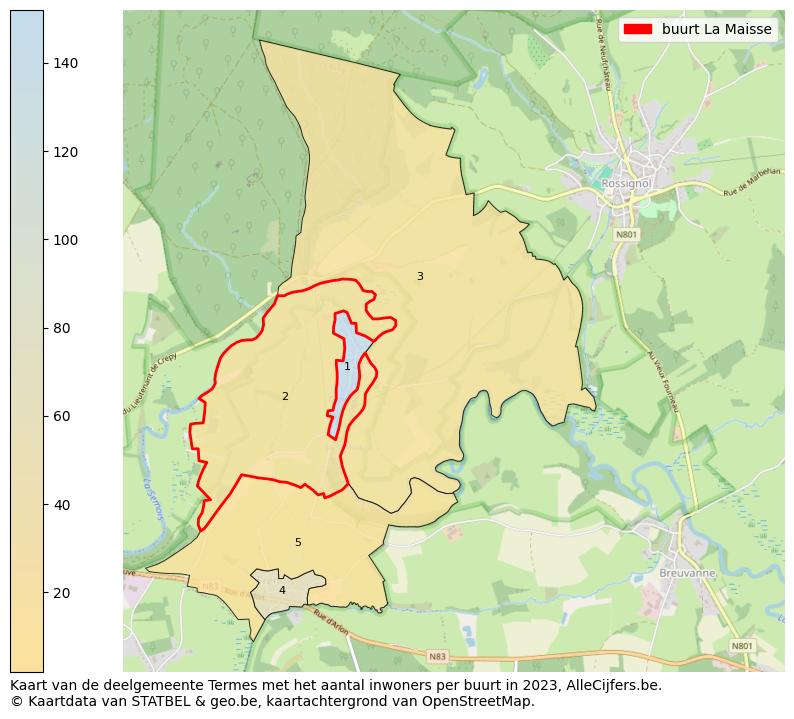 Aantal inwoners op de kaart van de buurt La Maisse: Op deze pagina vind je veel informatie over inwoners (zoals de verdeling naar leeftijdsgroepen, gezinssamenstelling, geslacht, autochtoon of Belgisch met een immigratie achtergrond,...), woningen (aantallen, types, prijs ontwikkeling, gebruik, type eigendom,...) en méér (autobezit, energieverbruik,...)  op basis van open data van STATBEL en diverse andere bronnen!
