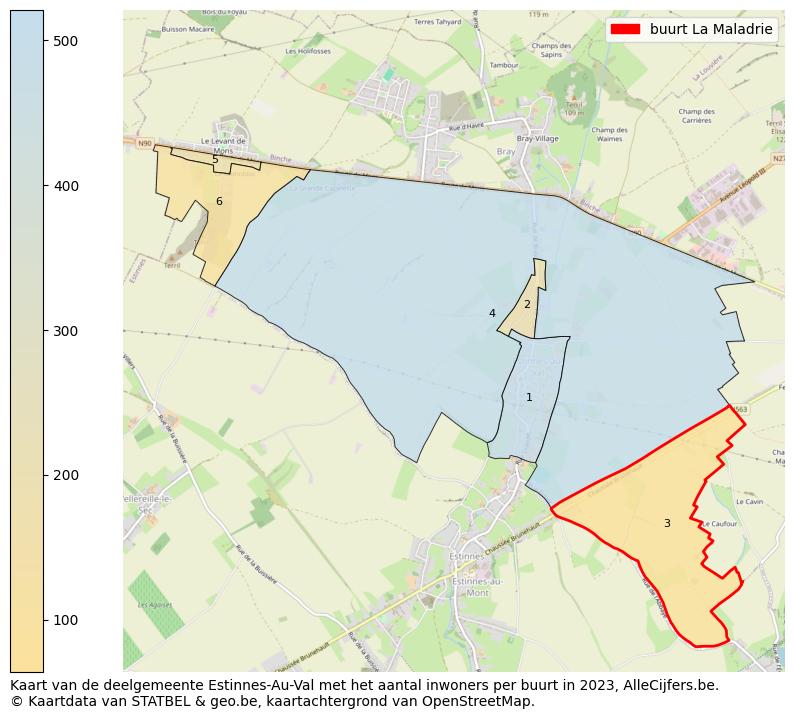 Aantal inwoners op de kaart van de buurt La Maladrie: Op deze pagina vind je veel informatie over inwoners (zoals de verdeling naar leeftijdsgroepen, gezinssamenstelling, geslacht, autochtoon of Belgisch met een immigratie achtergrond,...), woningen (aantallen, types, prijs ontwikkeling, gebruik, type eigendom,...) en méér (autobezit, energieverbruik,...)  op basis van open data van STATBEL en diverse andere bronnen!
