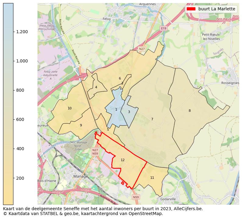 Aantal inwoners op de kaart van de buurt La Marlette: Op deze pagina vind je veel informatie over inwoners (zoals de verdeling naar leeftijdsgroepen, gezinssamenstelling, geslacht, autochtoon of Belgisch met een immigratie achtergrond,...), woningen (aantallen, types, prijs ontwikkeling, gebruik, type eigendom,...) en méér (autobezit, energieverbruik,...)  op basis van open data van STATBEL en diverse andere bronnen!