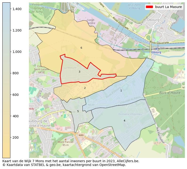 Aantal inwoners op de kaart van de buurt La Masure: Op deze pagina vind je veel informatie over inwoners (zoals de verdeling naar leeftijdsgroepen, gezinssamenstelling, geslacht, autochtoon of Belgisch met een immigratie achtergrond,...), woningen (aantallen, types, prijs ontwikkeling, gebruik, type eigendom,...) en méér (autobezit, energieverbruik,...)  op basis van open data van STATBEL en diverse andere bronnen!