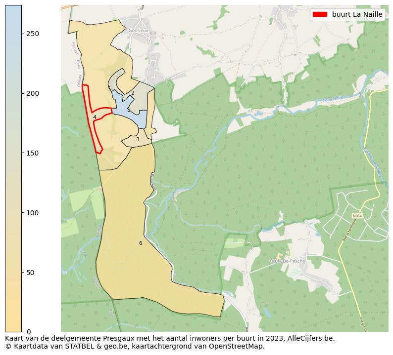 Aantal inwoners op de kaart van de buurt La Naille: Op deze pagina vind je veel informatie over inwoners (zoals de verdeling naar leeftijdsgroepen, gezinssamenstelling, geslacht, autochtoon of Belgisch met een immigratie achtergrond,...), woningen (aantallen, types, prijs ontwikkeling, gebruik, type eigendom,...) en méér (autobezit, energieverbruik,...)  op basis van open data van STATBEL en diverse andere bronnen!
