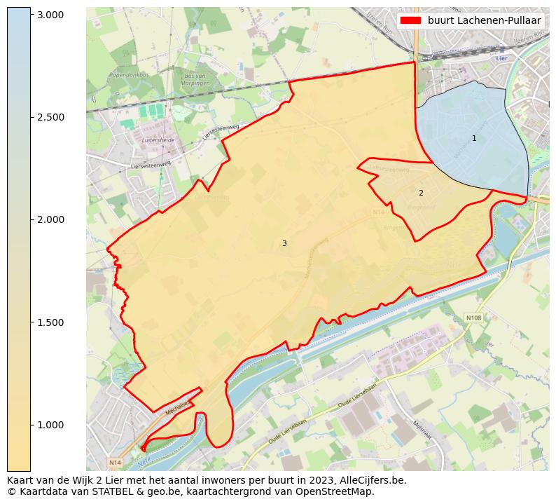 Aantal inwoners op de kaart van de buurt Lachenen-Pullaar: Op deze pagina vind je veel informatie over inwoners (zoals de verdeling naar leeftijdsgroepen, gezinssamenstelling, geslacht, autochtoon of Belgisch met een immigratie achtergrond,...), woningen (aantallen, types, prijs ontwikkeling, gebruik, type eigendom,...) en méér (autobezit, energieverbruik,...)  op basis van open data van STATBEL en diverse andere bronnen!