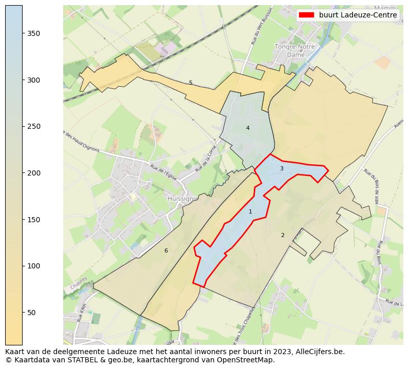 Aantal inwoners op de kaart van de buurt Ladeuze-Centre: Op deze pagina vind je veel informatie over inwoners (zoals de verdeling naar leeftijdsgroepen, gezinssamenstelling, geslacht, autochtoon of Belgisch met een immigratie achtergrond,...), woningen (aantallen, types, prijs ontwikkeling, gebruik, type eigendom,...) en méér (autobezit, energieverbruik,...)  op basis van open data van STATBEL en diverse andere bronnen!