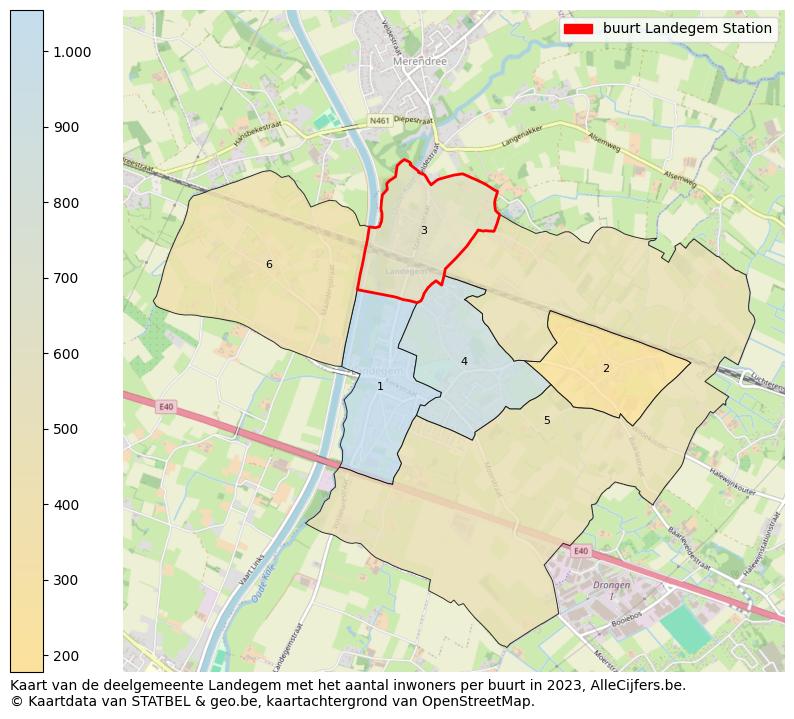 Aantal inwoners op de kaart van de buurt Landegem Station: Op deze pagina vind je veel informatie over inwoners (zoals de verdeling naar leeftijdsgroepen, gezinssamenstelling, geslacht, autochtoon of Belgisch met een immigratie achtergrond,...), woningen (aantallen, types, prijs ontwikkeling, gebruik, type eigendom,...) en méér (autobezit, energieverbruik,...)  op basis van open data van STATBEL en diverse andere bronnen!