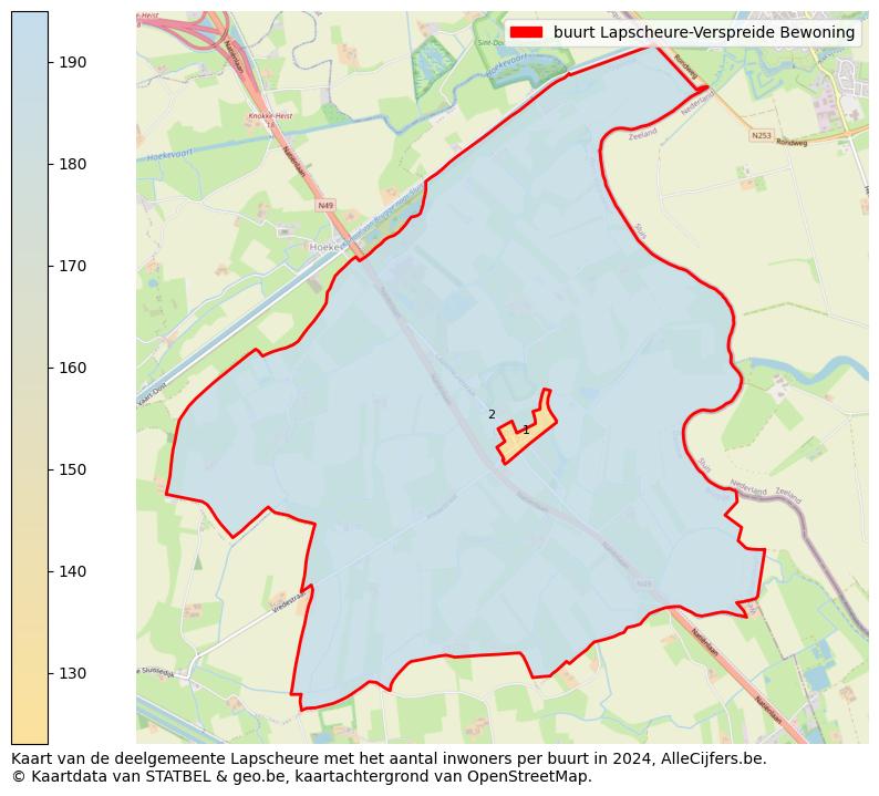 Aantal inwoners op de kaart van de buurt Lapscheure-Verspreide Bewoning: Op deze pagina vind je veel informatie over inwoners (zoals de verdeling naar leeftijdsgroepen, gezinssamenstelling, geslacht, autochtoon of Belgisch met een immigratie achtergrond,...), woningen (aantallen, types, prijs ontwikkeling, gebruik, type eigendom,...) en méér (autobezit, energieverbruik,...)  op basis van open data van STATBEL en diverse andere bronnen!