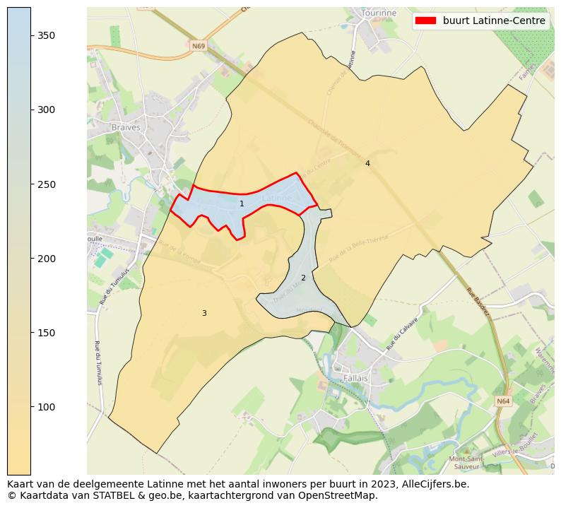 Aantal inwoners op de kaart van de buurt Latinne-Centre: Op deze pagina vind je veel informatie over inwoners (zoals de verdeling naar leeftijdsgroepen, gezinssamenstelling, geslacht, autochtoon of Belgisch met een immigratie achtergrond,...), woningen (aantallen, types, prijs ontwikkeling, gebruik, type eigendom,...) en méér (autobezit, energieverbruik,...)  op basis van open data van STATBEL en diverse andere bronnen!
