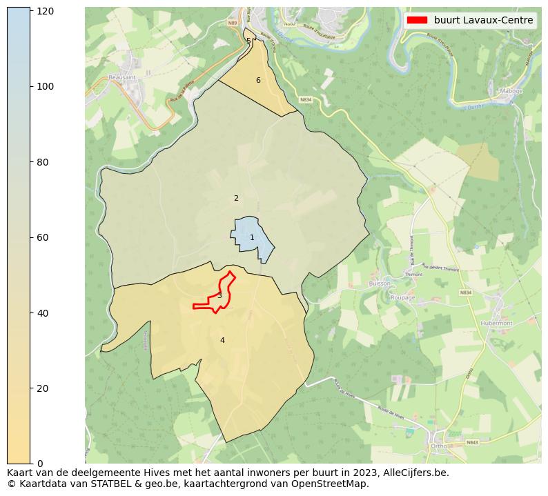 Aantal inwoners op de kaart van de buurt Lavaux-Centre: Op deze pagina vind je veel informatie over inwoners (zoals de verdeling naar leeftijdsgroepen, gezinssamenstelling, geslacht, autochtoon of Belgisch met een immigratie achtergrond,...), woningen (aantallen, types, prijs ontwikkeling, gebruik, type eigendom,...) en méér (autobezit, energieverbruik,...)  op basis van open data van STATBEL en diverse andere bronnen!