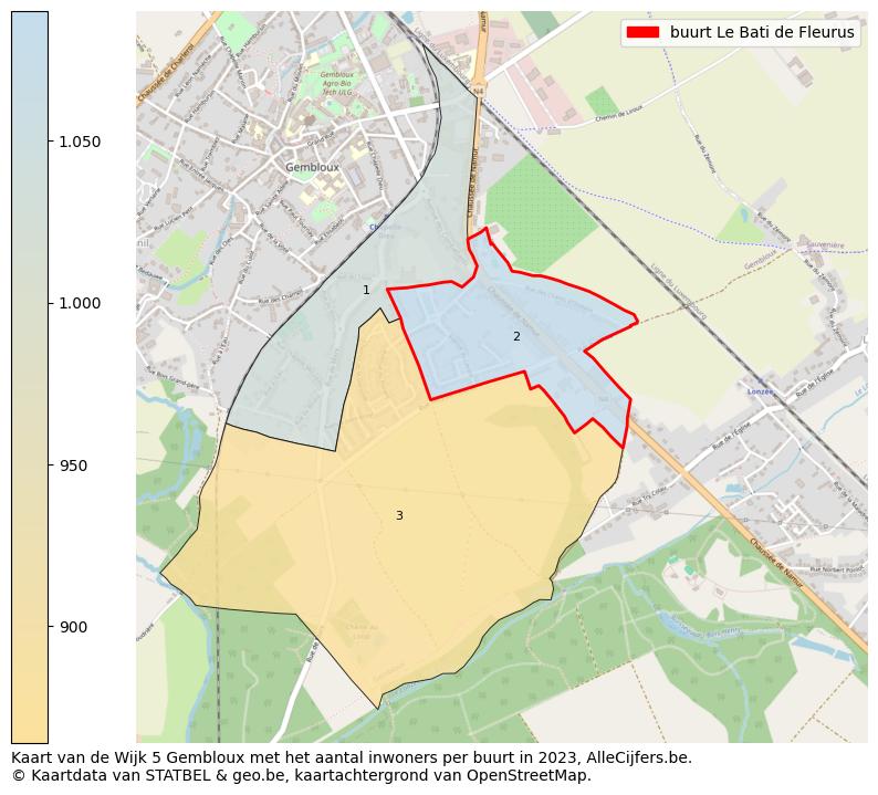 Aantal inwoners op de kaart van de buurt Le Bati de Fleurus: Op deze pagina vind je veel informatie over inwoners (zoals de verdeling naar leeftijdsgroepen, gezinssamenstelling, geslacht, autochtoon of Belgisch met een immigratie achtergrond,...), woningen (aantallen, types, prijs ontwikkeling, gebruik, type eigendom,...) en méér (autobezit, energieverbruik,...)  op basis van open data van STATBEL en diverse andere bronnen!