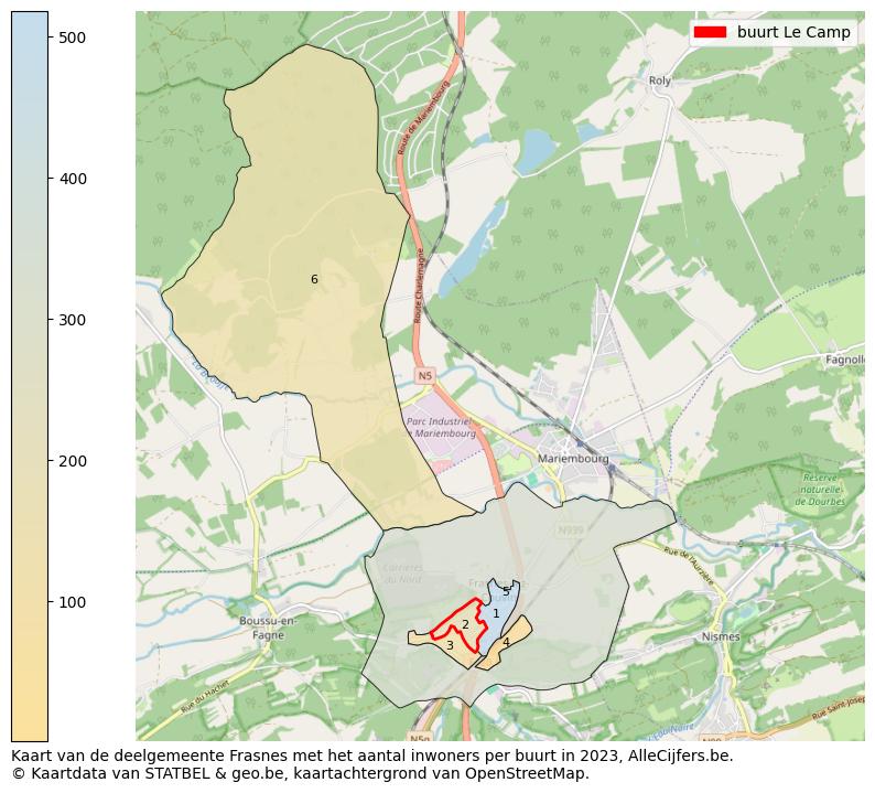 Aantal inwoners op de kaart van de buurt Le Camp: Op deze pagina vind je veel informatie over inwoners (zoals de verdeling naar leeftijdsgroepen, gezinssamenstelling, geslacht, autochtoon of Belgisch met een immigratie achtergrond,...), woningen (aantallen, types, prijs ontwikkeling, gebruik, type eigendom,...) en méér (autobezit, energieverbruik,...)  op basis van open data van STATBEL en diverse andere bronnen!