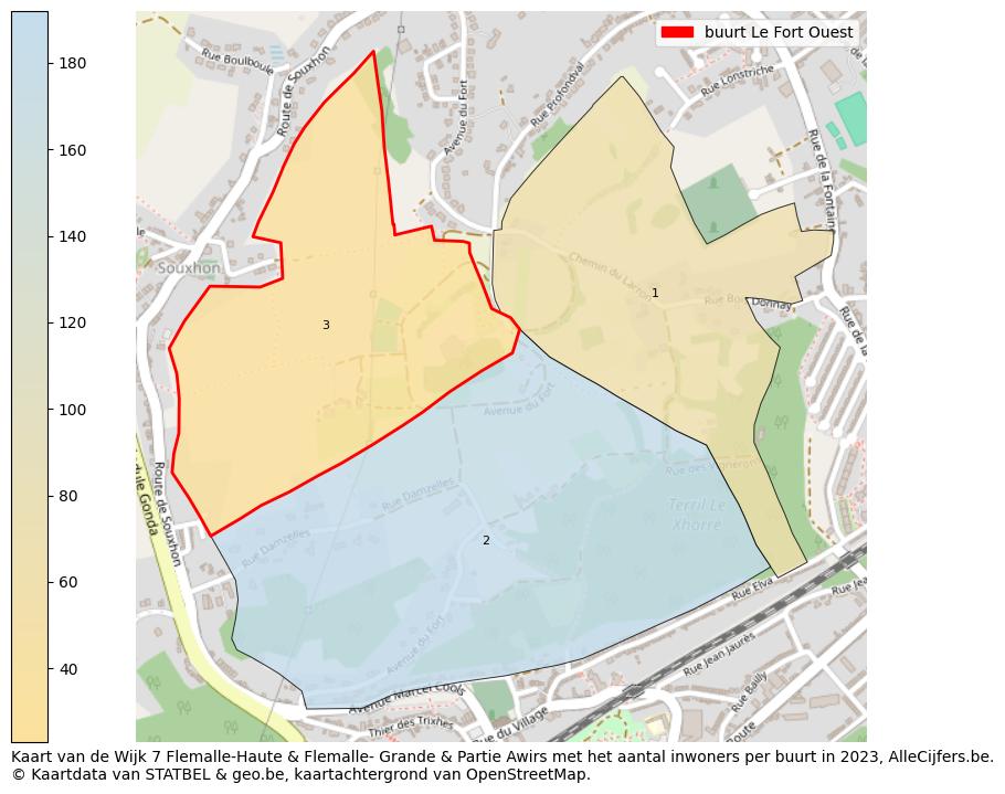 Aantal inwoners op de kaart van de buurt Le Fort Ouest: Op deze pagina vind je veel informatie over inwoners (zoals de verdeling naar leeftijdsgroepen, gezinssamenstelling, geslacht, autochtoon of Belgisch met een immigratie achtergrond,...), woningen (aantallen, types, prijs ontwikkeling, gebruik, type eigendom,...) en méér (autobezit, energieverbruik,...)  op basis van open data van STATBEL en diverse andere bronnen!