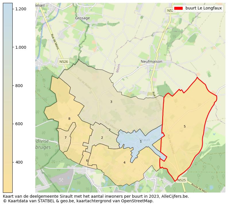 Aantal inwoners op de kaart van de buurt Le Longfaux: Op deze pagina vind je veel informatie over inwoners (zoals de verdeling naar leeftijdsgroepen, gezinssamenstelling, geslacht, autochtoon of Belgisch met een immigratie achtergrond,...), woningen (aantallen, types, prijs ontwikkeling, gebruik, type eigendom,...) en méér (autobezit, energieverbruik,...)  op basis van open data van STATBEL en diverse andere bronnen!