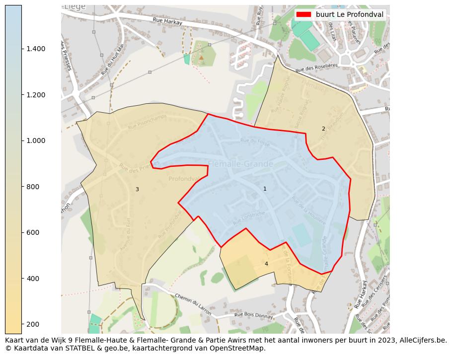 Aantal inwoners op de kaart van de buurt Le Profondval: Op deze pagina vind je veel informatie over inwoners (zoals de verdeling naar leeftijdsgroepen, gezinssamenstelling, geslacht, autochtoon of Belgisch met een immigratie achtergrond,...), woningen (aantallen, types, prijs ontwikkeling, gebruik, type eigendom,...) en méér (autobezit, energieverbruik,...)  op basis van open data van STATBEL en diverse andere bronnen!