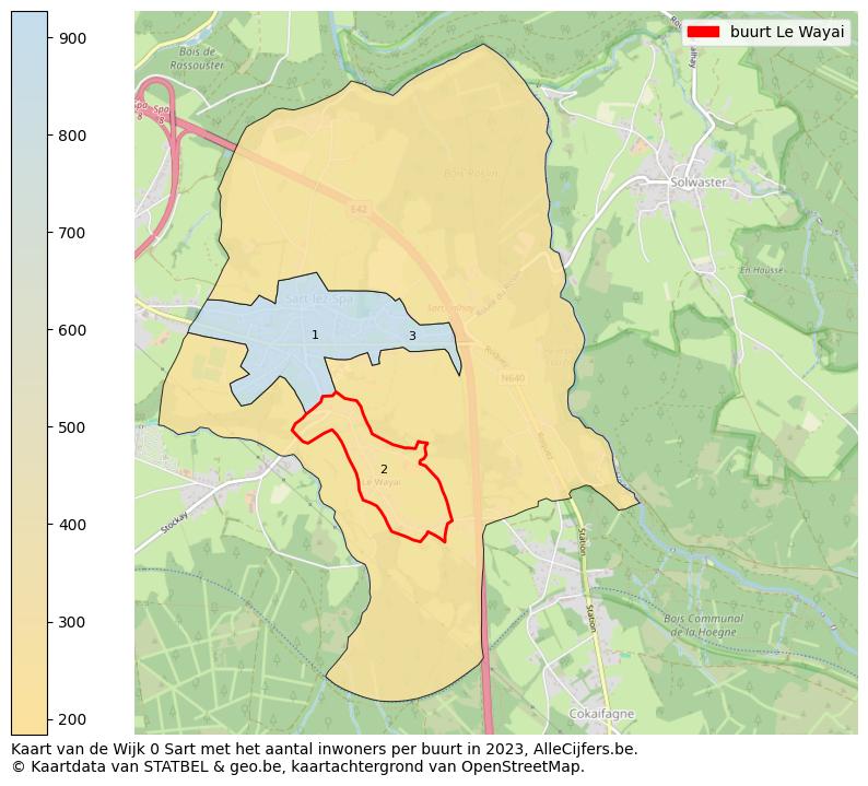 Aantal inwoners op de kaart van de buurt Le Wayai: Op deze pagina vind je veel informatie over inwoners (zoals de verdeling naar leeftijdsgroepen, gezinssamenstelling, geslacht, autochtoon of Belgisch met een immigratie achtergrond,...), woningen (aantallen, types, prijs ontwikkeling, gebruik, type eigendom,...) en méér (autobezit, energieverbruik,...)  op basis van open data van STATBEL en diverse andere bronnen!