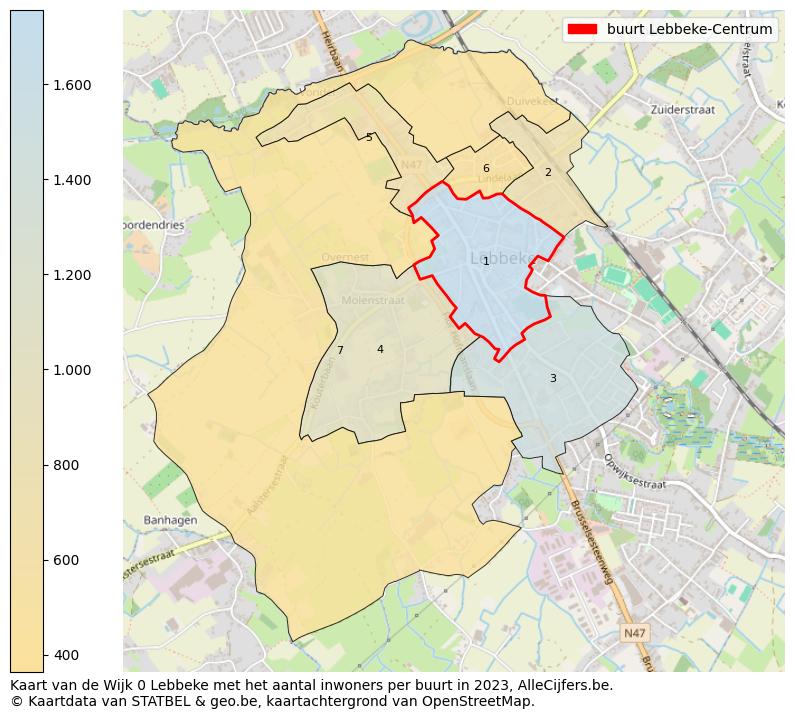 Aantal inwoners op de kaart van de buurt Lebbeke-Centrum: Op deze pagina vind je veel informatie over inwoners (zoals de verdeling naar leeftijdsgroepen, gezinssamenstelling, geslacht, autochtoon of Belgisch met een immigratie achtergrond,...), woningen (aantallen, types, prijs ontwikkeling, gebruik, type eigendom,...) en méér (autobezit, energieverbruik,...)  op basis van open data van STATBEL en diverse andere bronnen!