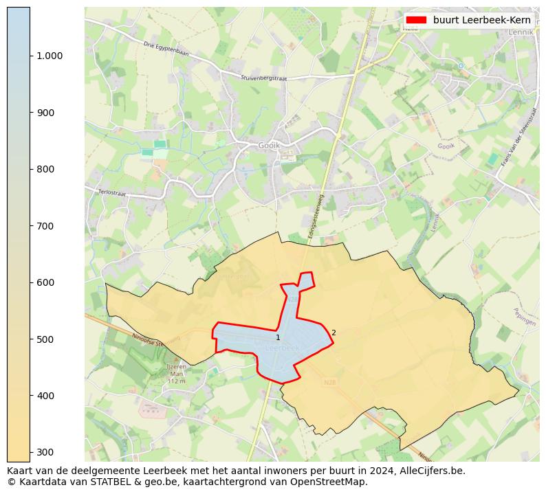 Aantal inwoners op de kaart van de buurt Leerbeek-Kern: Op deze pagina vind je veel informatie over inwoners (zoals de verdeling naar leeftijdsgroepen, gezinssamenstelling, geslacht, autochtoon of Belgisch met een immigratie achtergrond,...), woningen (aantallen, types, prijs ontwikkeling, gebruik, type eigendom,...) en méér (autobezit, energieverbruik,...)  op basis van open data van STATBEL en diverse andere bronnen!