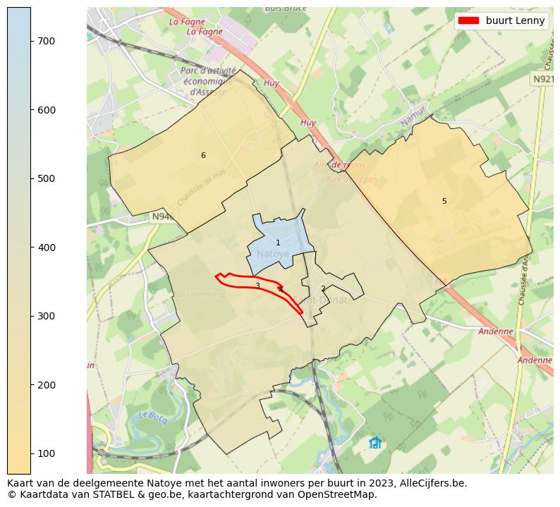 Aantal inwoners op de kaart van de buurt Lenny: Op deze pagina vind je veel informatie over inwoners (zoals de verdeling naar leeftijdsgroepen, gezinssamenstelling, geslacht, autochtoon of Belgisch met een immigratie achtergrond,...), woningen (aantallen, types, prijs ontwikkeling, gebruik, type eigendom,...) en méér (autobezit, energieverbruik,...)  op basis van open data van STATBEL en diverse andere bronnen!