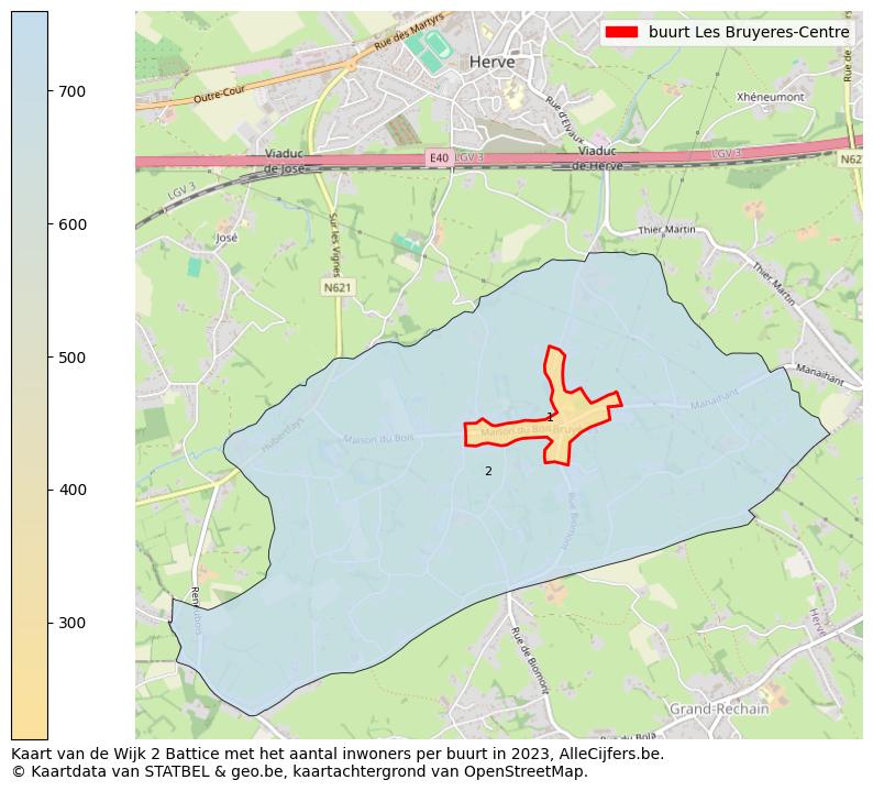 Aantal inwoners op de kaart van de buurt Les Bruyeres-Centre: Op deze pagina vind je veel informatie over inwoners (zoals de verdeling naar leeftijdsgroepen, gezinssamenstelling, geslacht, autochtoon of Belgisch met een immigratie achtergrond,...), woningen (aantallen, types, prijs ontwikkeling, gebruik, type eigendom,...) en méér (autobezit, energieverbruik,...)  op basis van open data van STATBEL en diverse andere bronnen!