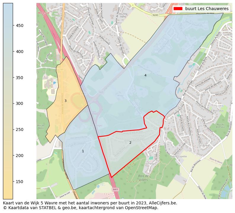 Aantal inwoners op de kaart van de buurt Les Chauweres: Op deze pagina vind je veel informatie over inwoners (zoals de verdeling naar leeftijdsgroepen, gezinssamenstelling, geslacht, autochtoon of Belgisch met een immigratie achtergrond,...), woningen (aantallen, types, prijs ontwikkeling, gebruik, type eigendom,...) en méér (autobezit, energieverbruik,...)  op basis van open data van STATBEL en diverse andere bronnen!