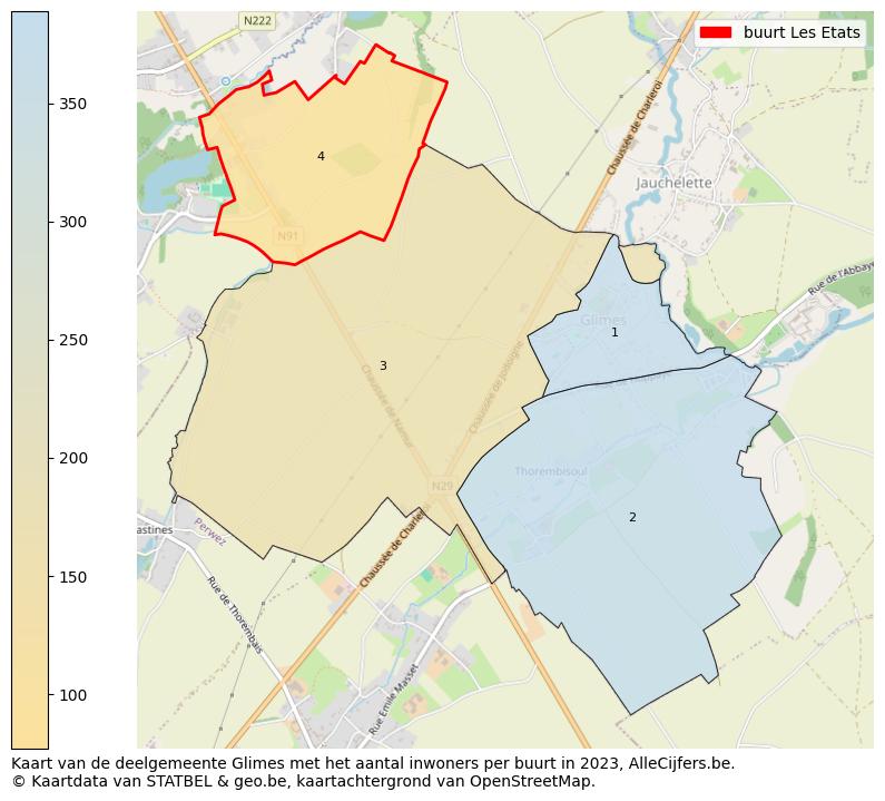 Aantal inwoners op de kaart van de buurt Les Etats: Op deze pagina vind je veel informatie over inwoners (zoals de verdeling naar leeftijdsgroepen, gezinssamenstelling, geslacht, autochtoon of Belgisch met een immigratie achtergrond,...), woningen (aantallen, types, prijs ontwikkeling, gebruik, type eigendom,...) en méér (autobezit, energieverbruik,...)  op basis van open data van STATBEL en diverse andere bronnen!