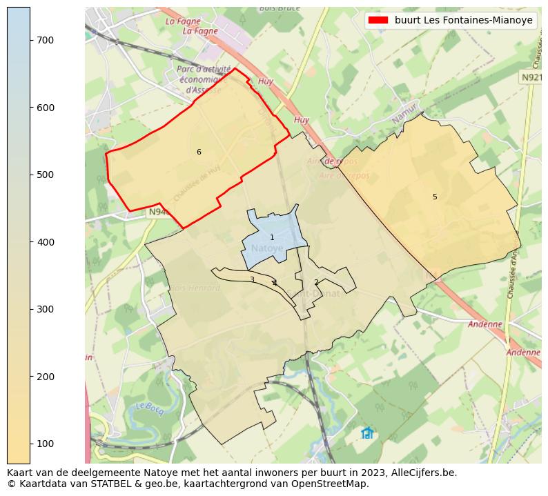 Aantal inwoners op de kaart van de buurt Les Fontaines-Mianoye: Op deze pagina vind je veel informatie over inwoners (zoals de verdeling naar leeftijdsgroepen, gezinssamenstelling, geslacht, autochtoon of Belgisch met een immigratie achtergrond,...), woningen (aantallen, types, prijs ontwikkeling, gebruik, type eigendom,...) en méér (autobezit, energieverbruik,...)  op basis van open data van STATBEL en diverse andere bronnen!