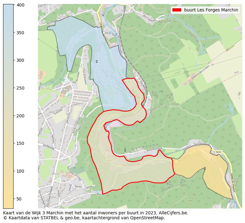 Aantal inwoners op de kaart van de buurt Les Forges: Op deze pagina vind je veel informatie over inwoners (zoals de verdeling naar leeftijdsgroepen, gezinssamenstelling, geslacht, autochtoon of Belgisch met een immigratie achtergrond,...), woningen (aantallen, types, prijs ontwikkeling, gebruik, type eigendom,...) en méér (autobezit, energieverbruik,...)  op basis van open data van STATBEL en diverse andere bronnen!