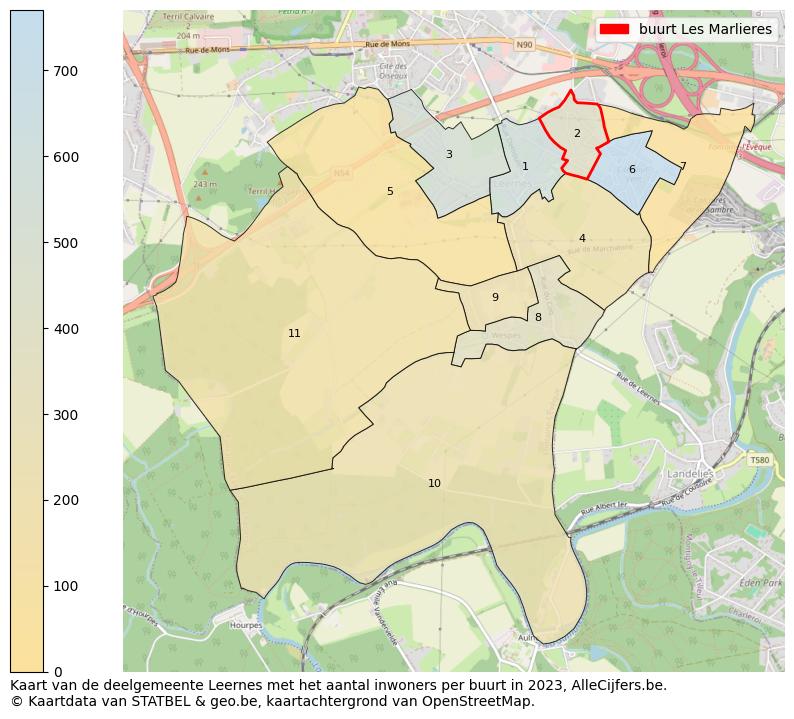 Aantal inwoners op de kaart van de buurt Les Marlieres: Op deze pagina vind je veel informatie over inwoners (zoals de verdeling naar leeftijdsgroepen, gezinssamenstelling, geslacht, autochtoon of Belgisch met een immigratie achtergrond,...), woningen (aantallen, types, prijs ontwikkeling, gebruik, type eigendom,...) en méér (autobezit, energieverbruik,...)  op basis van open data van STATBEL en diverse andere bronnen!