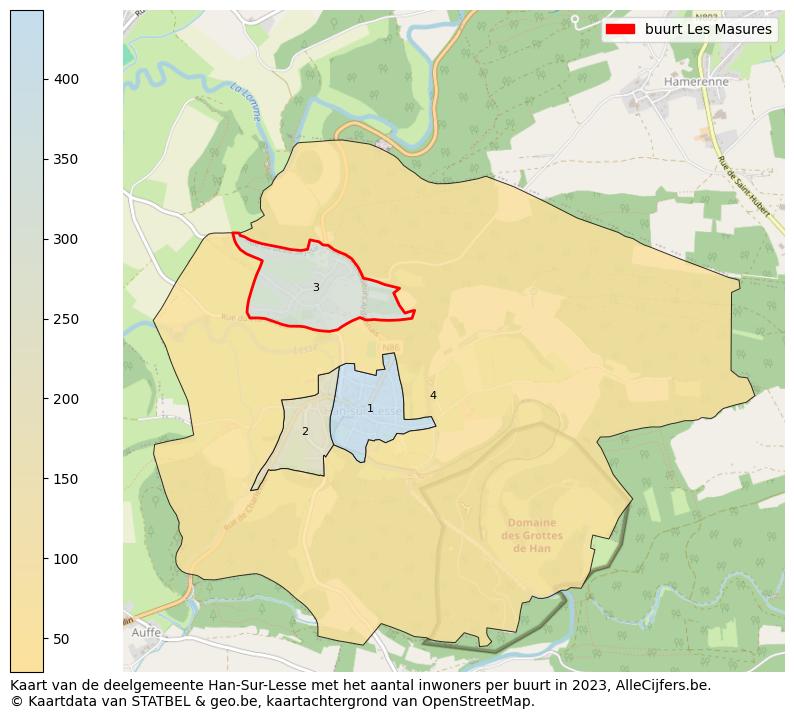 Aantal inwoners op de kaart van de buurt Les Masures: Op deze pagina vind je veel informatie over inwoners (zoals de verdeling naar leeftijdsgroepen, gezinssamenstelling, geslacht, autochtoon of Belgisch met een immigratie achtergrond,...), woningen (aantallen, types, prijs ontwikkeling, gebruik, type eigendom,...) en méér (autobezit, energieverbruik,...)  op basis van open data van STATBEL en diverse andere bronnen!