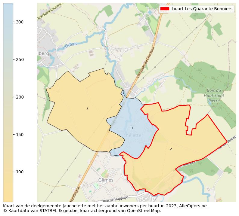 Aantal inwoners op de kaart van de buurt Les Quarante Bonniers: Op deze pagina vind je veel informatie over inwoners (zoals de verdeling naar leeftijdsgroepen, gezinssamenstelling, geslacht, autochtoon of Belgisch met een immigratie achtergrond,...), woningen (aantallen, types, prijs ontwikkeling, gebruik, type eigendom,...) en méér (autobezit, energieverbruik,...)  op basis van open data van STATBEL en diverse andere bronnen!