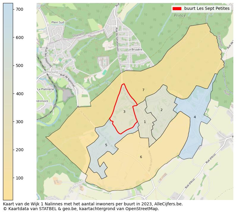 Aantal inwoners op de kaart van de buurt Les Sept Petites: Op deze pagina vind je veel informatie over inwoners (zoals de verdeling naar leeftijdsgroepen, gezinssamenstelling, geslacht, autochtoon of Belgisch met een immigratie achtergrond,...), woningen (aantallen, types, prijs ontwikkeling, gebruik, type eigendom,...) en méér (autobezit, energieverbruik,...)  op basis van open data van STATBEL en diverse andere bronnen!
