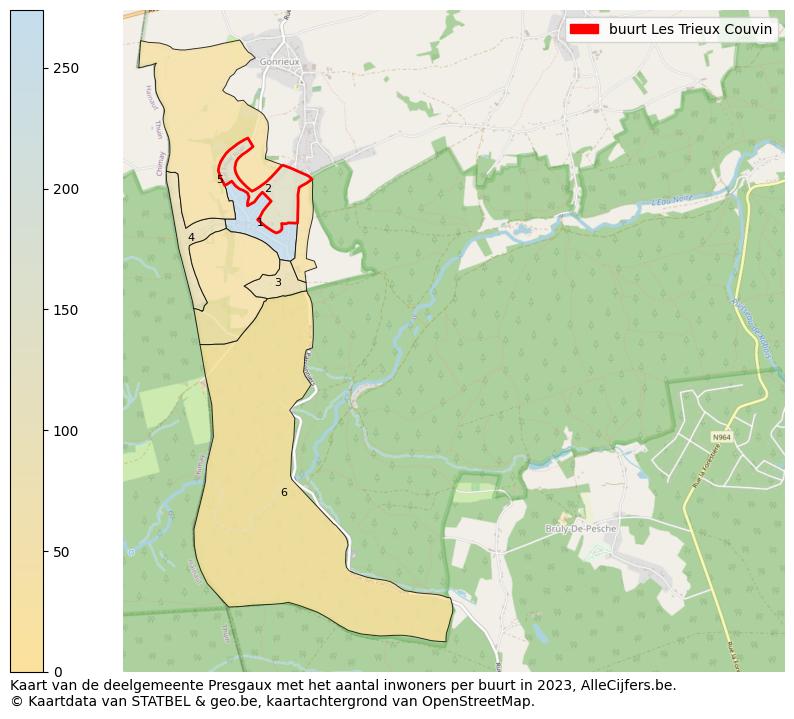 Aantal inwoners op de kaart van de buurt Les Trieux: Op deze pagina vind je veel informatie over inwoners (zoals de verdeling naar leeftijdsgroepen, gezinssamenstelling, geslacht, autochtoon of Belgisch met een immigratie achtergrond,...), woningen (aantallen, types, prijs ontwikkeling, gebruik, type eigendom,...) en méér (autobezit, energieverbruik,...)  op basis van open data van STATBEL en diverse andere bronnen!