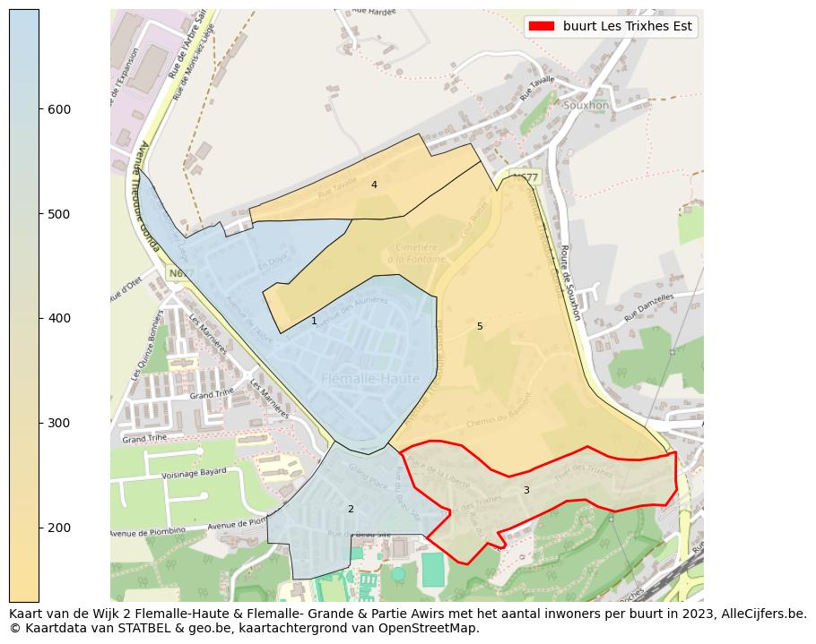 Aantal inwoners op de kaart van de buurt Les Trixhes Est: Op deze pagina vind je veel informatie over inwoners (zoals de verdeling naar leeftijdsgroepen, gezinssamenstelling, geslacht, autochtoon of Belgisch met een immigratie achtergrond,...), woningen (aantallen, types, prijs ontwikkeling, gebruik, type eigendom,...) en méér (autobezit, energieverbruik,...)  op basis van open data van STATBEL en diverse andere bronnen!