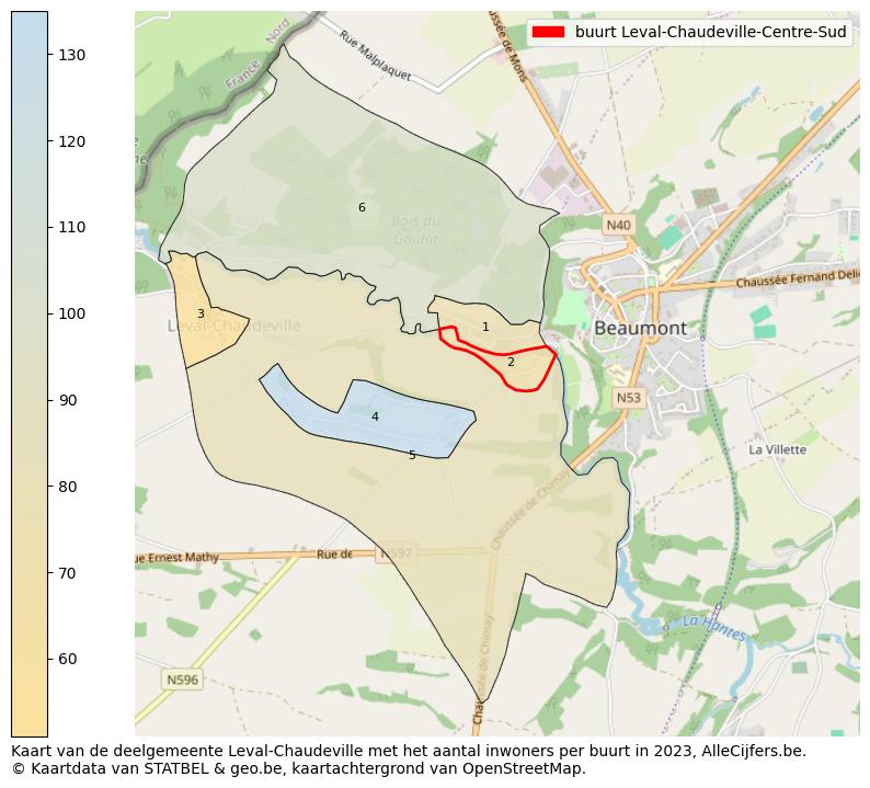 Aantal inwoners op de kaart van de buurt Leval-Chaudeville-Centre-Sud: Op deze pagina vind je veel informatie over inwoners (zoals de verdeling naar leeftijdsgroepen, gezinssamenstelling, geslacht, autochtoon of Belgisch met een immigratie achtergrond,...), woningen (aantallen, types, prijs ontwikkeling, gebruik, type eigendom,...) en méér (autobezit, energieverbruik,...)  op basis van open data van STATBEL en diverse andere bronnen!