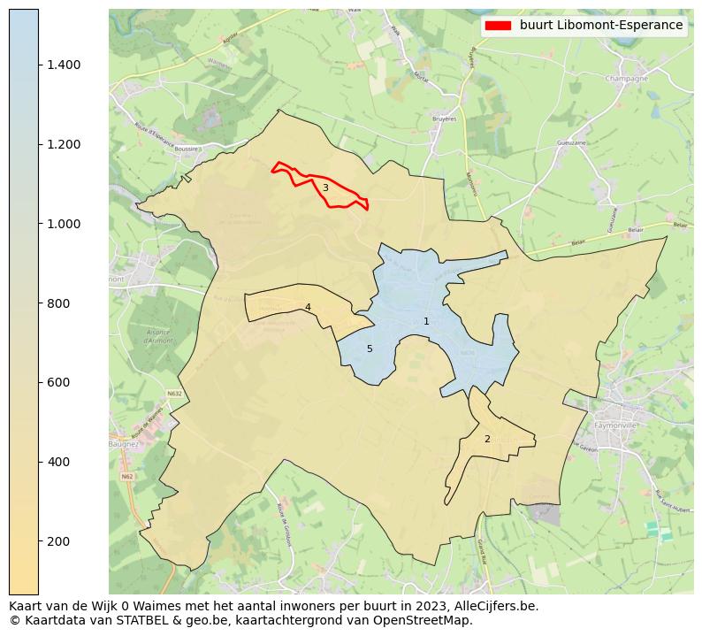 Aantal inwoners op de kaart van de buurt Libomont-Esperance: Op deze pagina vind je veel informatie over inwoners (zoals de verdeling naar leeftijdsgroepen, gezinssamenstelling, geslacht, autochtoon of Belgisch met een immigratie achtergrond,...), woningen (aantallen, types, prijs ontwikkeling, gebruik, type eigendom,...) en méér (autobezit, energieverbruik,...)  op basis van open data van STATBEL en diverse andere bronnen!