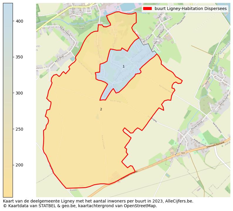 Aantal inwoners op de kaart van de buurt Ligney-Habitation Dispersees: Op deze pagina vind je veel informatie over inwoners (zoals de verdeling naar leeftijdsgroepen, gezinssamenstelling, geslacht, autochtoon of Belgisch met een immigratie achtergrond,...), woningen (aantallen, types, prijs ontwikkeling, gebruik, type eigendom,...) en méér (autobezit, energieverbruik,...)  op basis van open data van STATBEL en diverse andere bronnen!