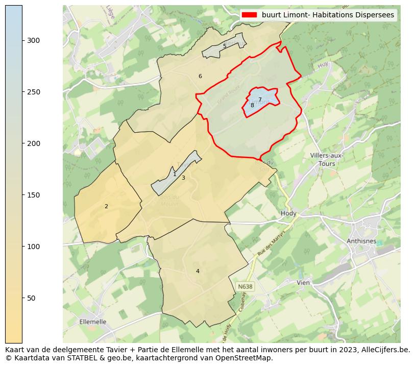 Aantal inwoners op de kaart van de buurt Limont- Habitations Dispersees: Op deze pagina vind je veel informatie over inwoners (zoals de verdeling naar leeftijdsgroepen, gezinssamenstelling, geslacht, autochtoon of Belgisch met een immigratie achtergrond,...), woningen (aantallen, types, prijs ontwikkeling, gebruik, type eigendom,...) en méér (autobezit, energieverbruik,...)  op basis van open data van STATBEL en diverse andere bronnen!