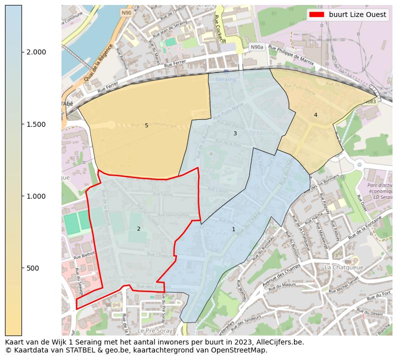 Aantal inwoners op de kaart van de buurt Lize Ouest: Op deze pagina vind je veel informatie over inwoners (zoals de verdeling naar leeftijdsgroepen, gezinssamenstelling, geslacht, autochtoon of Belgisch met een immigratie achtergrond,...), woningen (aantallen, types, prijs ontwikkeling, gebruik, type eigendom,...) en méér (autobezit, energieverbruik,...)  op basis van open data van STATBEL en diverse andere bronnen!