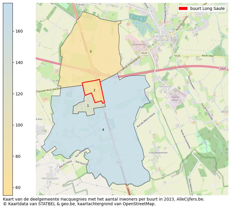 Aantal inwoners op de kaart van de buurt Long Saule: Op deze pagina vind je veel informatie over inwoners (zoals de verdeling naar leeftijdsgroepen, gezinssamenstelling, geslacht, autochtoon of Belgisch met een immigratie achtergrond,...), woningen (aantallen, types, prijs ontwikkeling, gebruik, type eigendom,...) en méér (autobezit, energieverbruik,...)  op basis van open data van STATBEL en diverse andere bronnen!