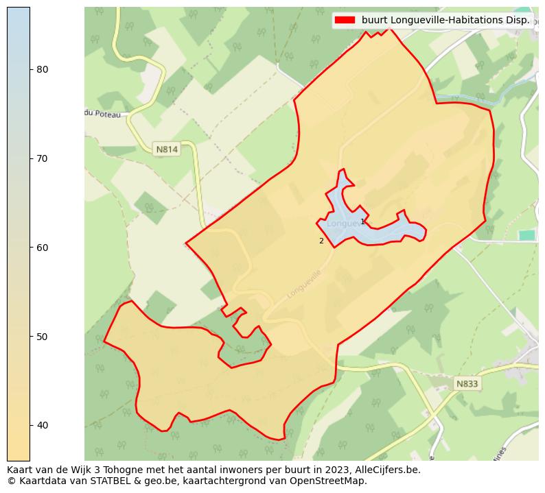 Aantal inwoners op de kaart van de buurt Longueville-Habitations Disp.: Op deze pagina vind je veel informatie over inwoners (zoals de verdeling naar leeftijdsgroepen, gezinssamenstelling, geslacht, autochtoon of Belgisch met een immigratie achtergrond,...), woningen (aantallen, types, prijs ontwikkeling, gebruik, type eigendom,...) en méér (autobezit, energieverbruik,...)  op basis van open data van STATBEL en diverse andere bronnen!