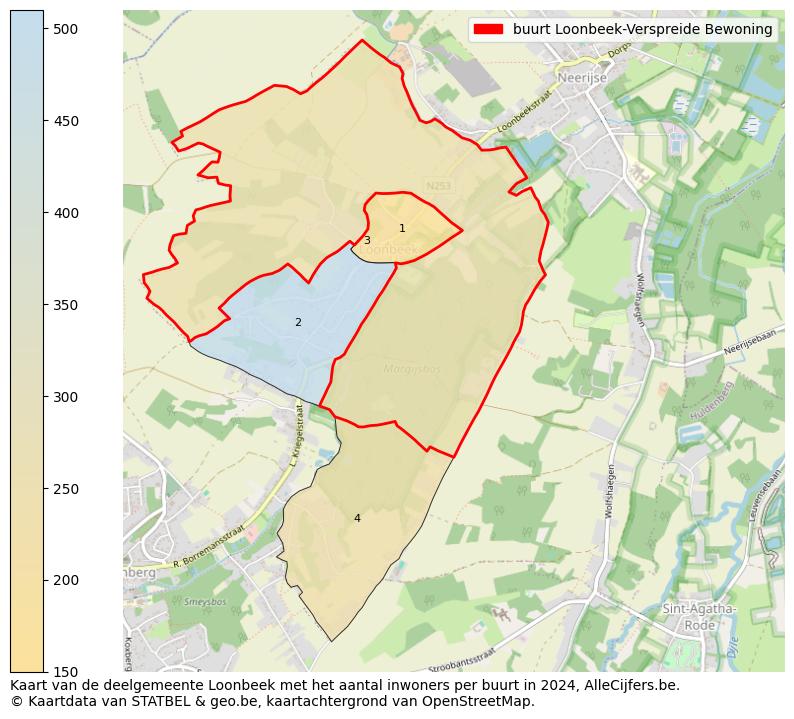 Aantal inwoners op de kaart van de buurt Loonbeek-Verspreide Bewoning: Op deze pagina vind je veel informatie over inwoners (zoals de verdeling naar leeftijdsgroepen, gezinssamenstelling, geslacht, autochtoon of Belgisch met een immigratie achtergrond,...), woningen (aantallen, types, prijs ontwikkeling, gebruik, type eigendom,...) en méér (autobezit, energieverbruik,...)  op basis van open data van STATBEL en diverse andere bronnen!