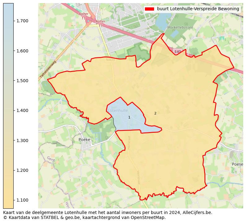 Aantal inwoners op de kaart van de buurt Lotenhulle-Verspreide Bewoning: Op deze pagina vind je veel informatie over inwoners (zoals de verdeling naar leeftijdsgroepen, gezinssamenstelling, geslacht, autochtoon of Belgisch met een immigratie achtergrond,...), woningen (aantallen, types, prijs ontwikkeling, gebruik, type eigendom,...) en méér (autobezit, energieverbruik,...)  op basis van open data van STATBEL en diverse andere bronnen!