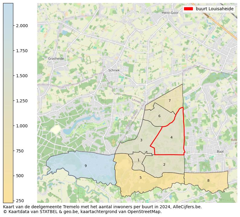 Aantal inwoners op de kaart van de buurt Louisaheide: Op deze pagina vind je veel informatie over inwoners (zoals de verdeling naar leeftijdsgroepen, gezinssamenstelling, geslacht, autochtoon of Belgisch met een immigratie achtergrond,...), woningen (aantallen, types, prijs ontwikkeling, gebruik, type eigendom,...) en méér (autobezit, energieverbruik,...)  op basis van open data van STATBEL en diverse andere bronnen!