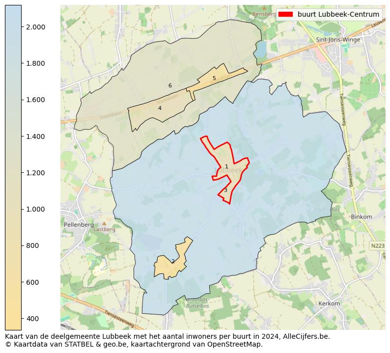 Aantal inwoners op de kaart van de buurt Lubbeek-Centrum: Op deze pagina vind je veel informatie over inwoners (zoals de verdeling naar leeftijdsgroepen, gezinssamenstelling, geslacht, autochtoon of Belgisch met een immigratie achtergrond,...), woningen (aantallen, types, prijs ontwikkeling, gebruik, type eigendom,...) en méér (autobezit, energieverbruik,...)  op basis van open data van STATBEL en diverse andere bronnen!