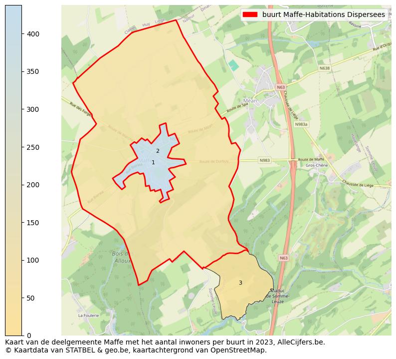 Aantal inwoners op de kaart van de buurt Maffe-Habitations Dispersees: Op deze pagina vind je veel informatie over inwoners (zoals de verdeling naar leeftijdsgroepen, gezinssamenstelling, geslacht, autochtoon of Belgisch met een immigratie achtergrond,...), woningen (aantallen, types, prijs ontwikkeling, gebruik, type eigendom,...) en méér (autobezit, energieverbruik,...)  op basis van open data van STATBEL en diverse andere bronnen!