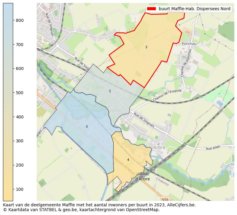 Aantal inwoners op de kaart van de buurt Maffle-Hab. Dispersees Nord: Op deze pagina vind je veel informatie over inwoners (zoals de verdeling naar leeftijdsgroepen, gezinssamenstelling, geslacht, autochtoon of Belgisch met een immigratie achtergrond,...), woningen (aantallen, types, prijs ontwikkeling, gebruik, type eigendom,...) en méér (autobezit, energieverbruik,...)  op basis van open data van STATBEL en diverse andere bronnen!