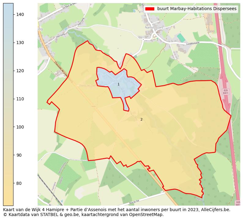 Aantal inwoners op de kaart van de buurt Marbay-Habitations Dispersees: Op deze pagina vind je veel informatie over inwoners (zoals de verdeling naar leeftijdsgroepen, gezinssamenstelling, geslacht, autochtoon of Belgisch met een immigratie achtergrond,...), woningen (aantallen, types, prijs ontwikkeling, gebruik, type eigendom,...) en méér (autobezit, energieverbruik,...)  op basis van open data van STATBEL en diverse andere bronnen!