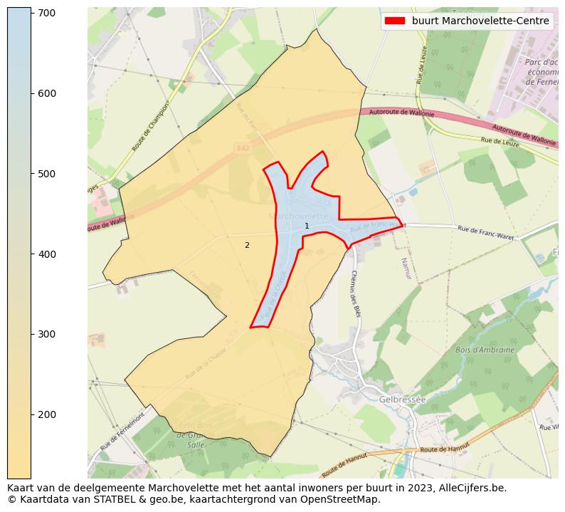 Aantal inwoners op de kaart van de buurt Marchovelette-Centre: Op deze pagina vind je veel informatie over inwoners (zoals de verdeling naar leeftijdsgroepen, gezinssamenstelling, geslacht, autochtoon of Belgisch met een immigratie achtergrond,...), woningen (aantallen, types, prijs ontwikkeling, gebruik, type eigendom,...) en méér (autobezit, energieverbruik,...)  op basis van open data van STATBEL en diverse andere bronnen!