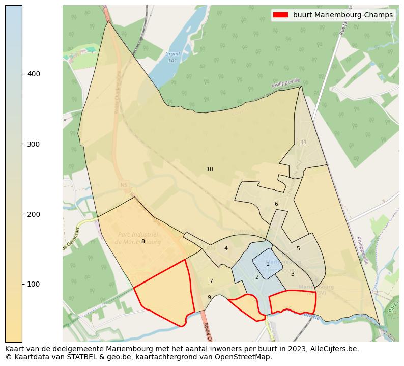 Aantal inwoners op de kaart van de buurt Mariembourg-Champs: Op deze pagina vind je veel informatie over inwoners (zoals de verdeling naar leeftijdsgroepen, gezinssamenstelling, geslacht, autochtoon of Belgisch met een immigratie achtergrond,...), woningen (aantallen, types, prijs ontwikkeling, gebruik, type eigendom,...) en méér (autobezit, energieverbruik,...)  op basis van open data van STATBEL en diverse andere bronnen!