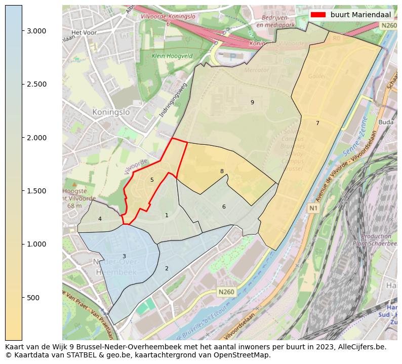 Aantal inwoners op de kaart van de buurt Mariendaal: Op deze pagina vind je veel informatie over inwoners (zoals de verdeling naar leeftijdsgroepen, gezinssamenstelling, geslacht, autochtoon of Belgisch met een immigratie achtergrond,...), woningen (aantallen, types, prijs ontwikkeling, gebruik, type eigendom,...) en méér (autobezit, energieverbruik,...)  op basis van open data van STATBEL en diverse andere bronnen!